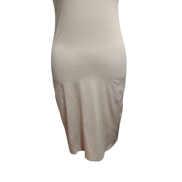 House of California M Nude Nylon Slip Dress Vintage Made in USA Shapewear Liner - Picture 6 of 8